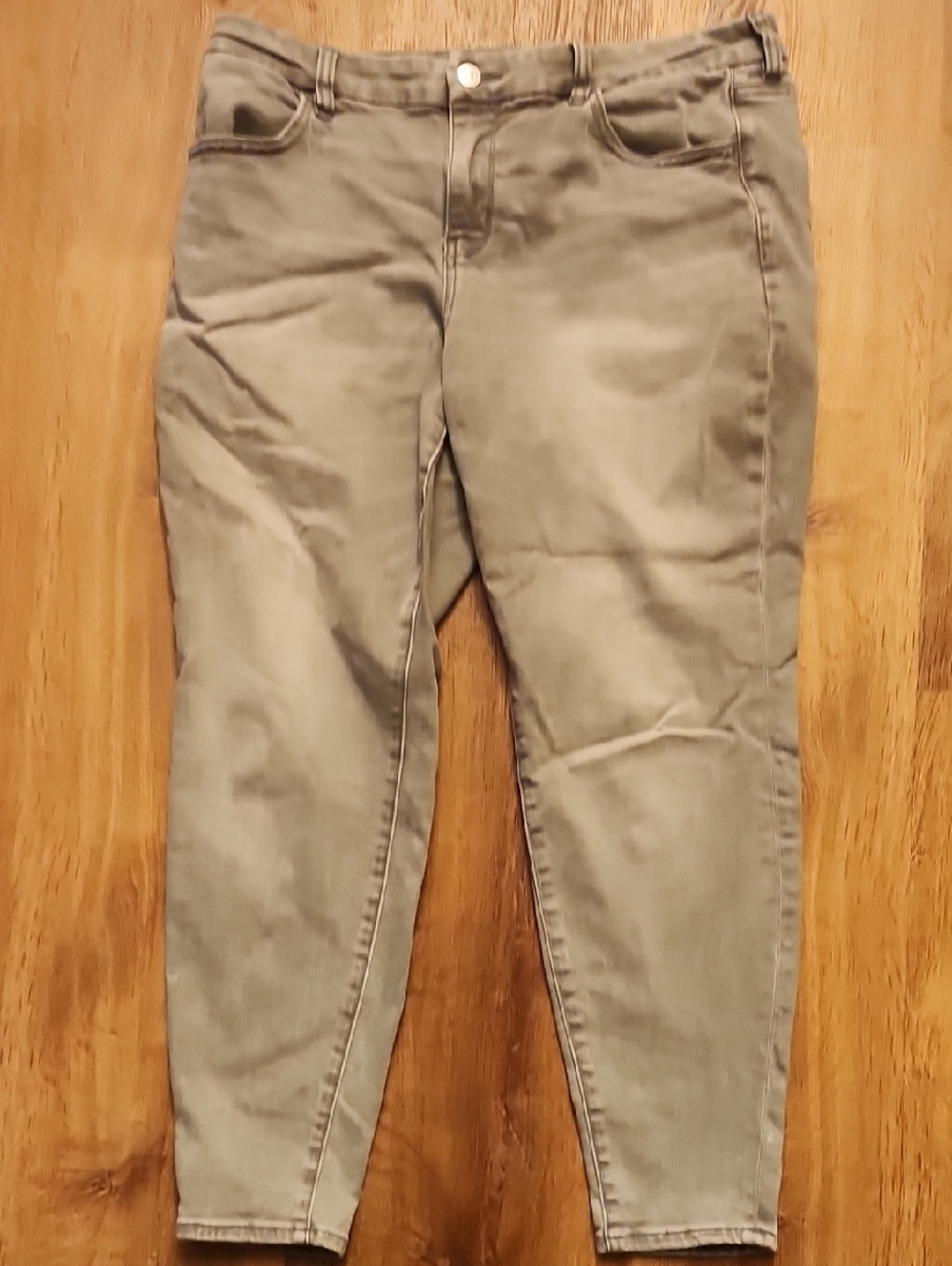 American Eagle Outfitters Gray Hi-rise Jeggings, Size 14 Short